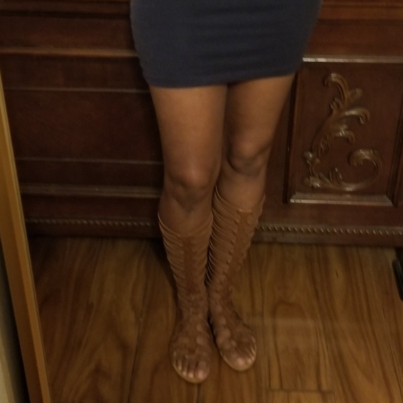 Brown Gladiator Shoes - Picture 3 of 5